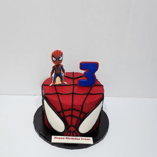 Spiderman birthday cake