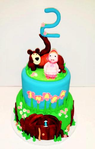 Masha and the bear cake