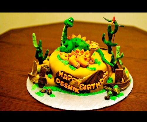 Dinosaur cake